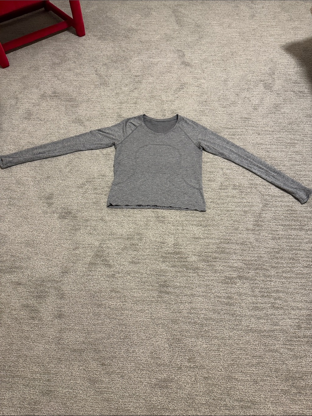 lululemon athletica Gray Long Sleeve Crewneck Top